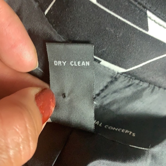 I-n-c black/white neutral print dress jacket size L - Picture 11 of 13